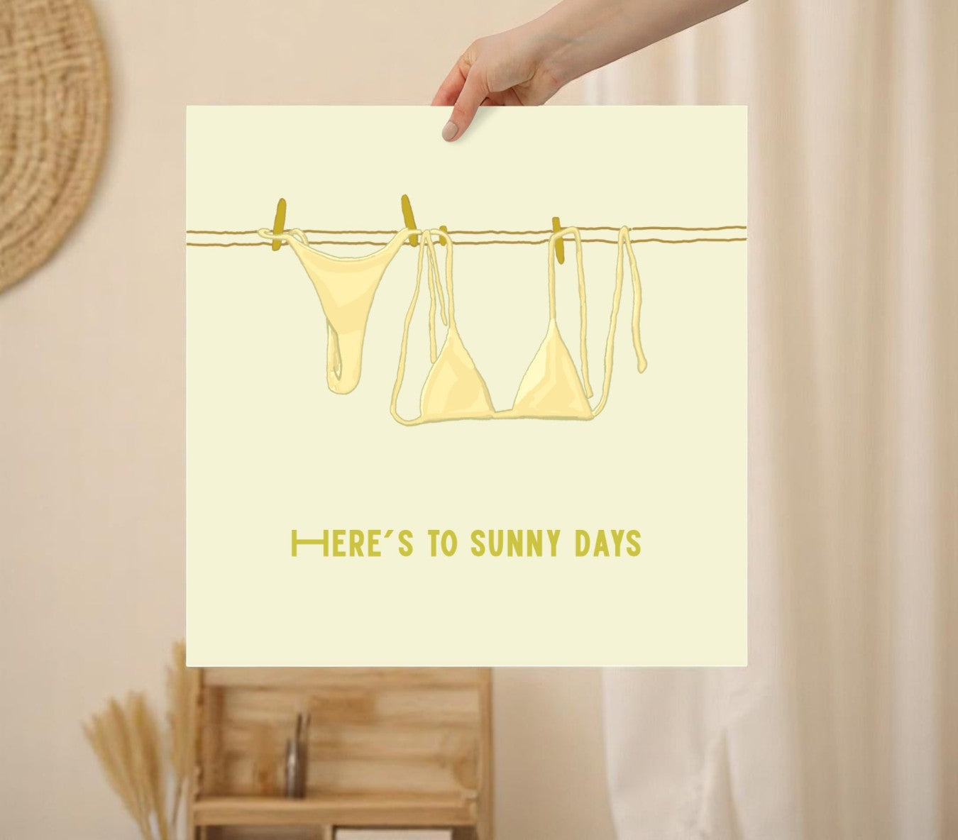 Sunny Days Poster (Yellow)