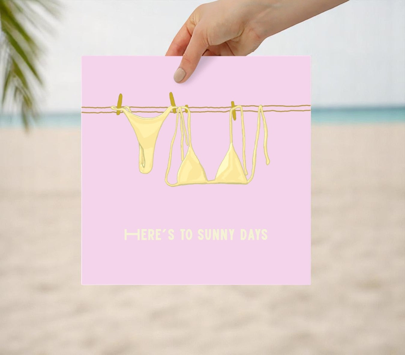 Sunny Days Poster (Pink)