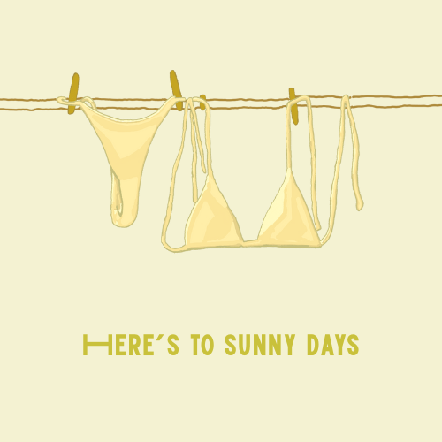 Sunny Days Poster (Yellow)