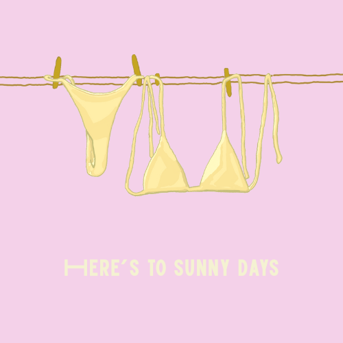Sunny Days Poster (Pink)