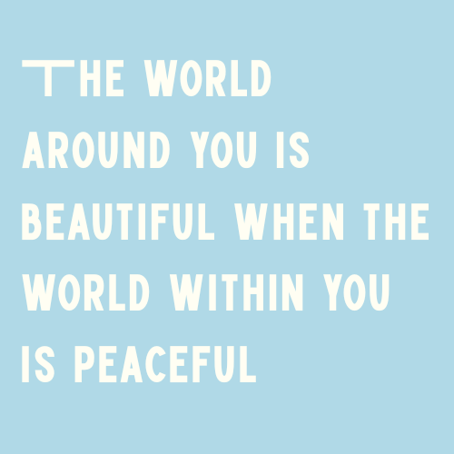 Inner Peace, Outer Beauty Poster