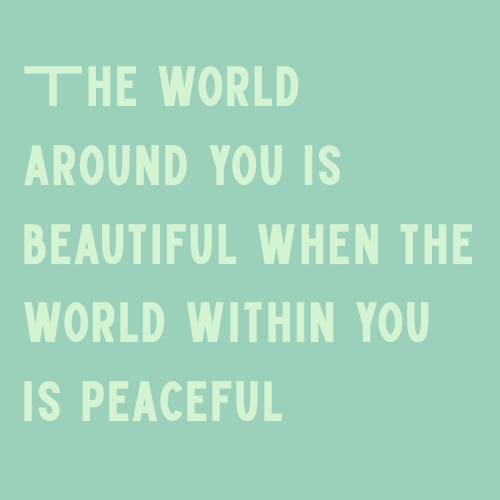 Inner Peace, Outer Beauty Poster